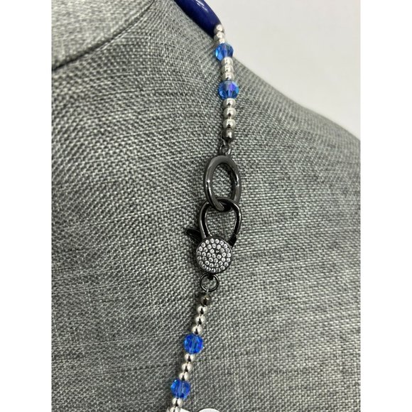 Lapis Lazuli & Druzy Necklace - Picture 11 of 11